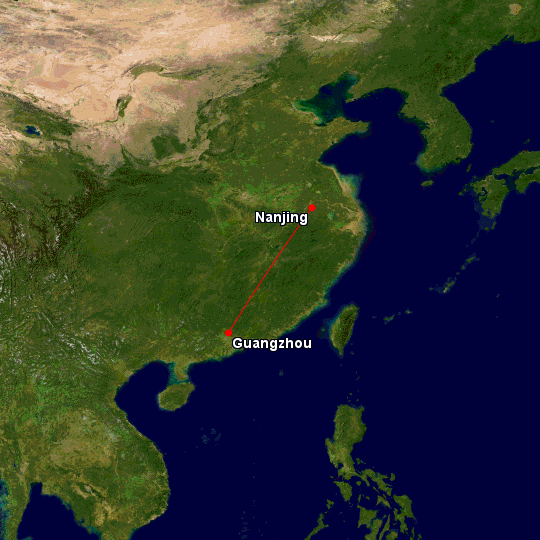 NKG-CAN Route Map