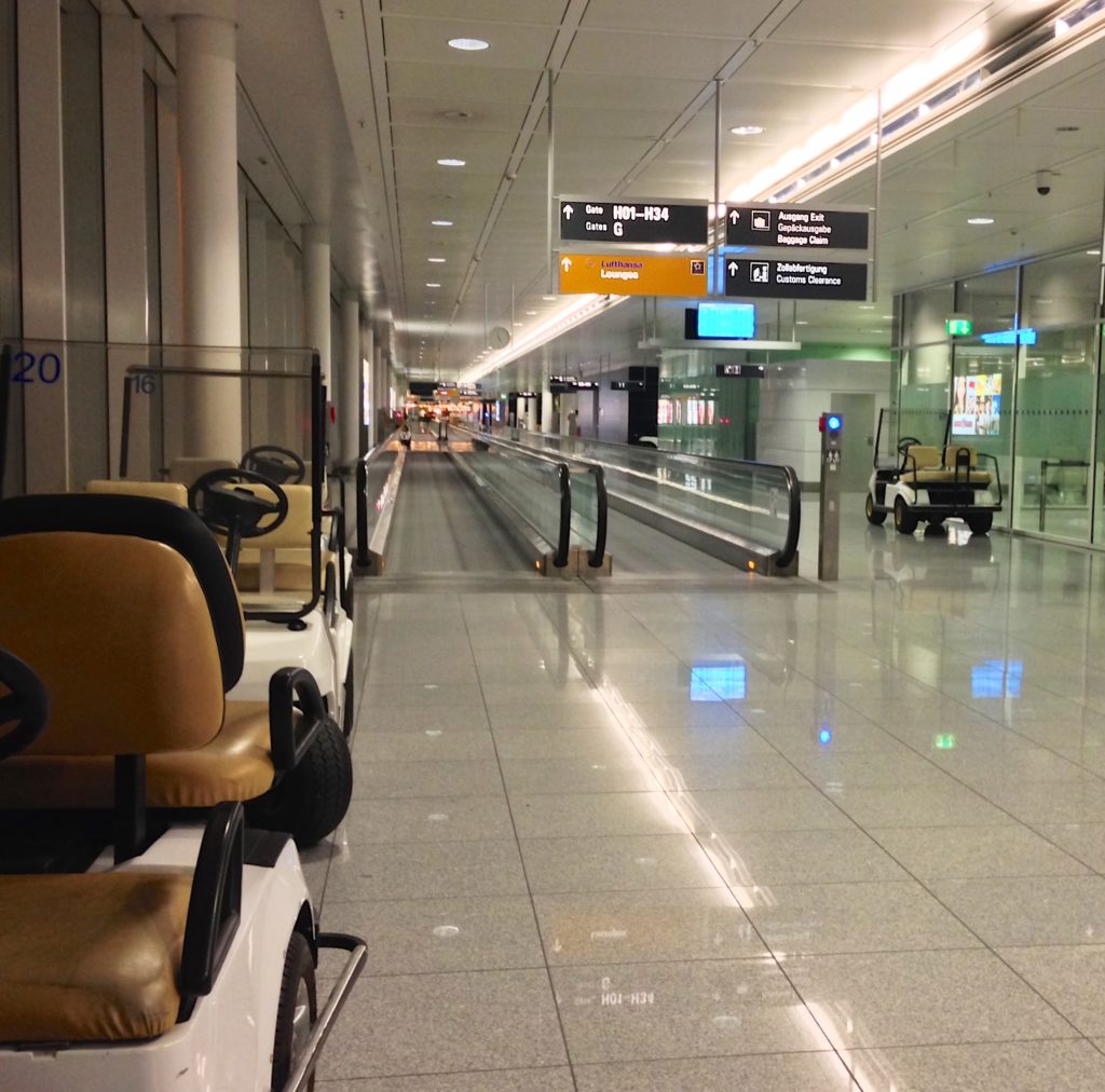 Munich Airport terminal 2 in the early morning
