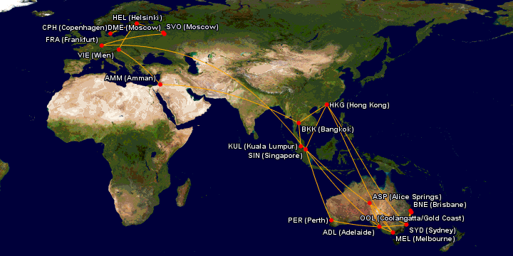 2012 Flight Map