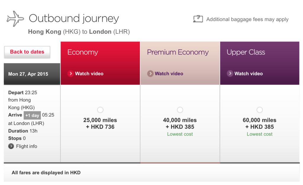VS HKG-LHR award costs