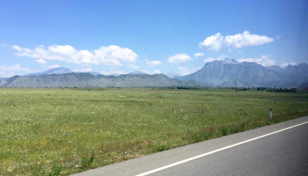 Landscape on the way to Shkodër