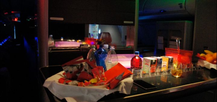 Virgin Atlantic A340 Upper Class Bar