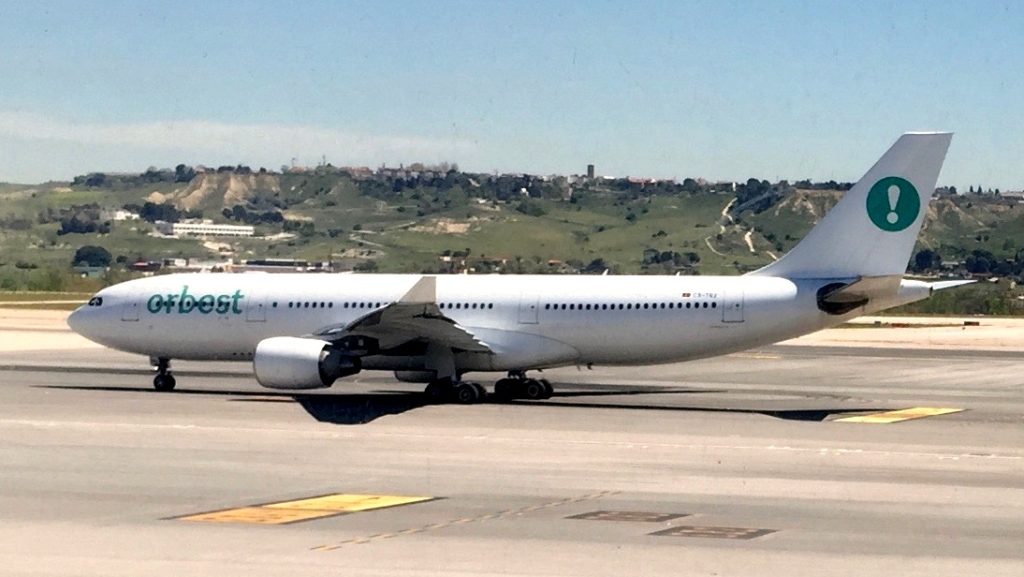 The Orbest A330 at Madrid
